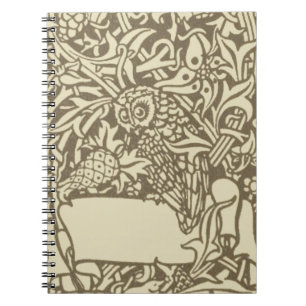 Carnet Conception florale vintage de hibou de William Mor