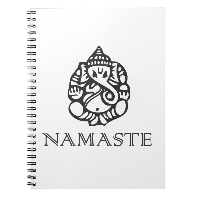 Carnet Conception fraîche B/W de Namaste Ganesh (Devant)