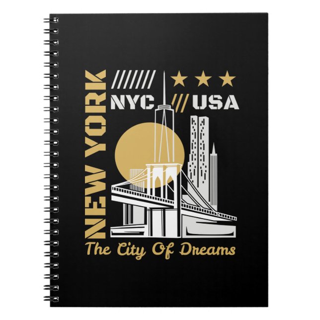 Carnet Conception graphique de voyage de la skyline de Ne (Devant)