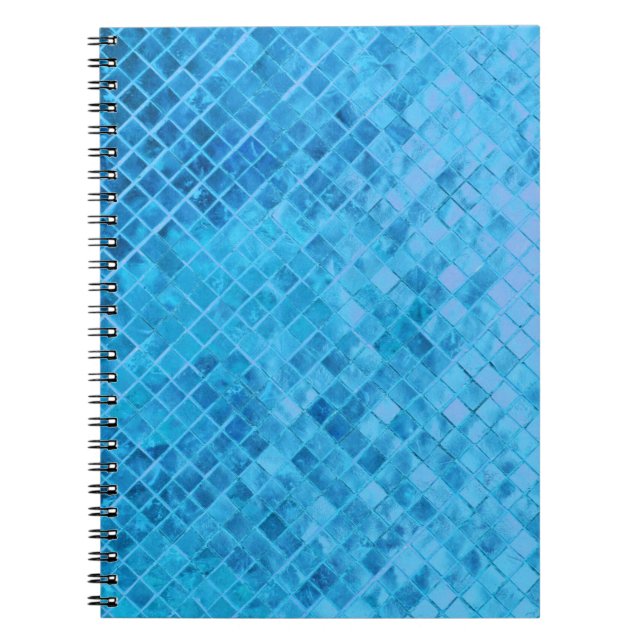 Carnet Conception métallique diamant turquoise (Devant)