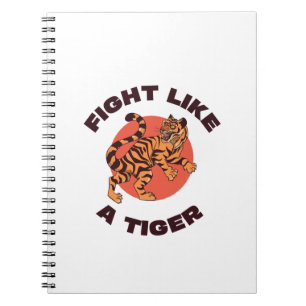 Carnet Conception Motivationnelle Combattre Comme un Tigr