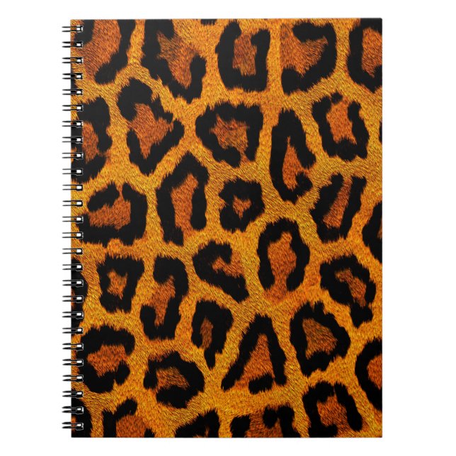 Carnet Conception orange de poster de animal (Devant)
