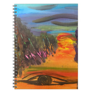 Carnet Conception peinte à la main Horizon Âme
