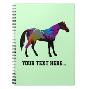 Carnet Conception personnalisée de cheval de course sur