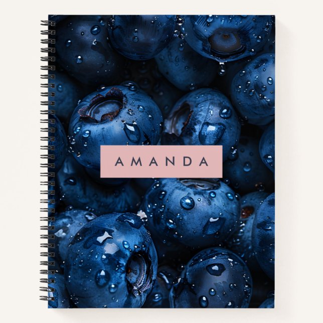 Carnet Conception personnalisée de Fruit Bleu Juicy (Devant)