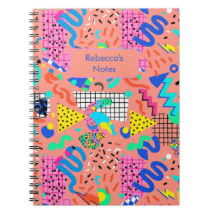 Carnet Conception personnalisée de renouveau rétro Memphi