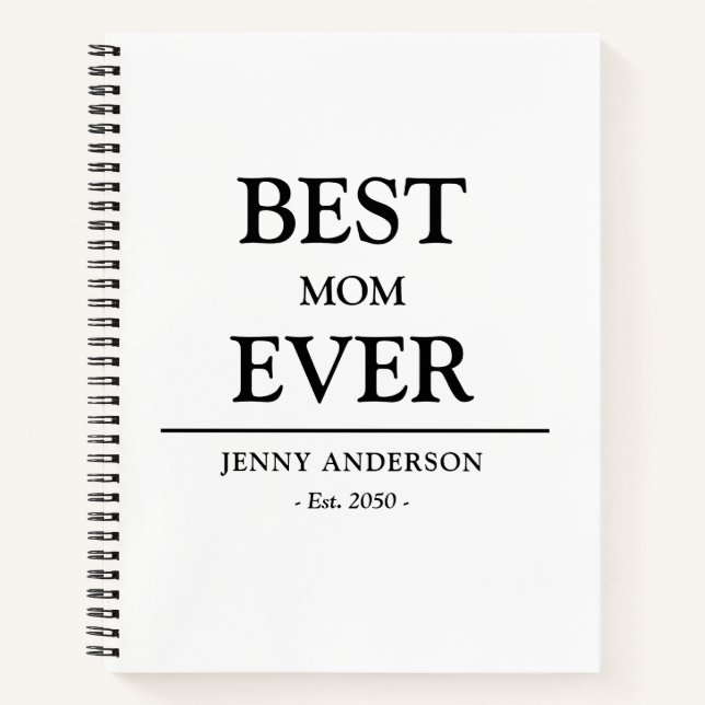 Carnet Conception personnalisée simple Meilleure maman Ca (Devant)