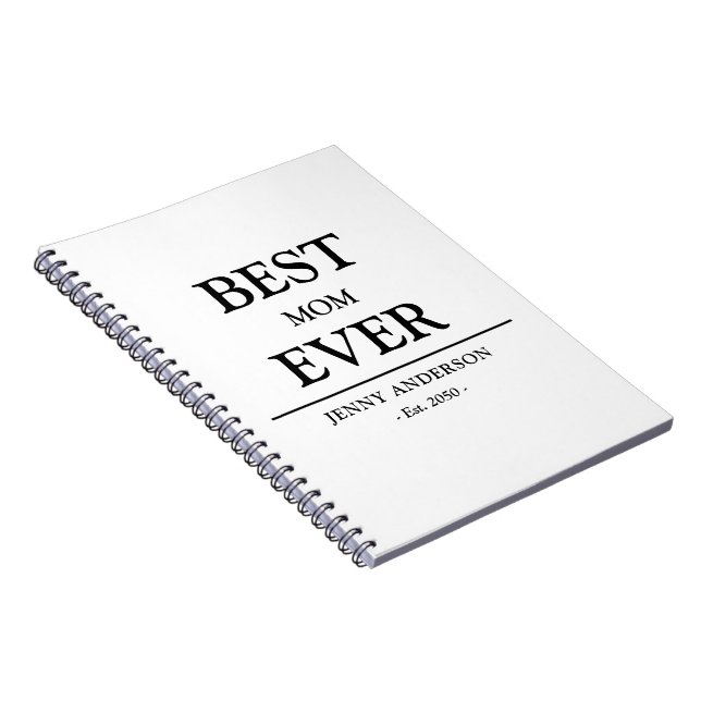Carnet Conception personnalisée simple Meilleure maman ja (Côté Droit)