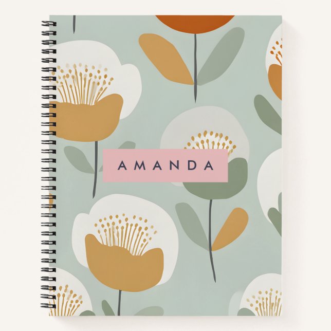 Carnet Conception Soft Pastel Retro personnalisée (Devant)