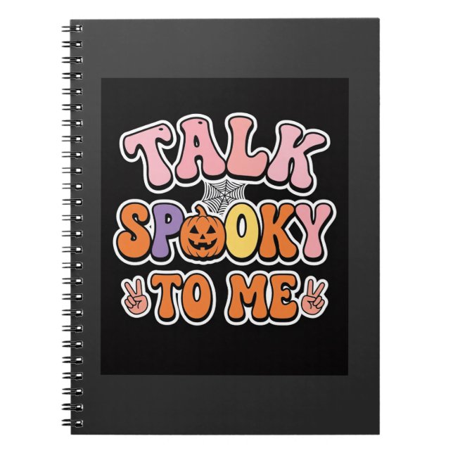 Carnet Conception Spooky Talk Spooky To Me Halloween_1 (Devant)