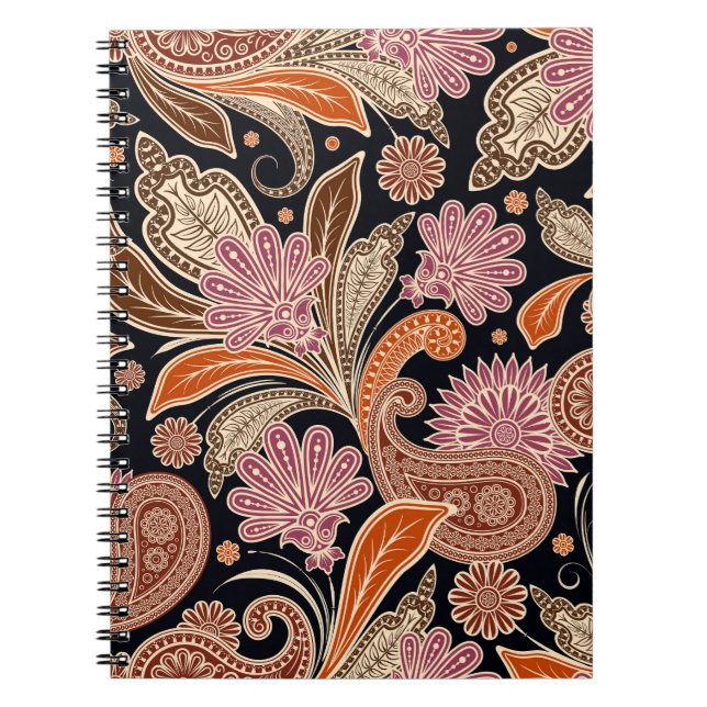 Carnet Conception traditionnelle Motif sans couture (Devant)