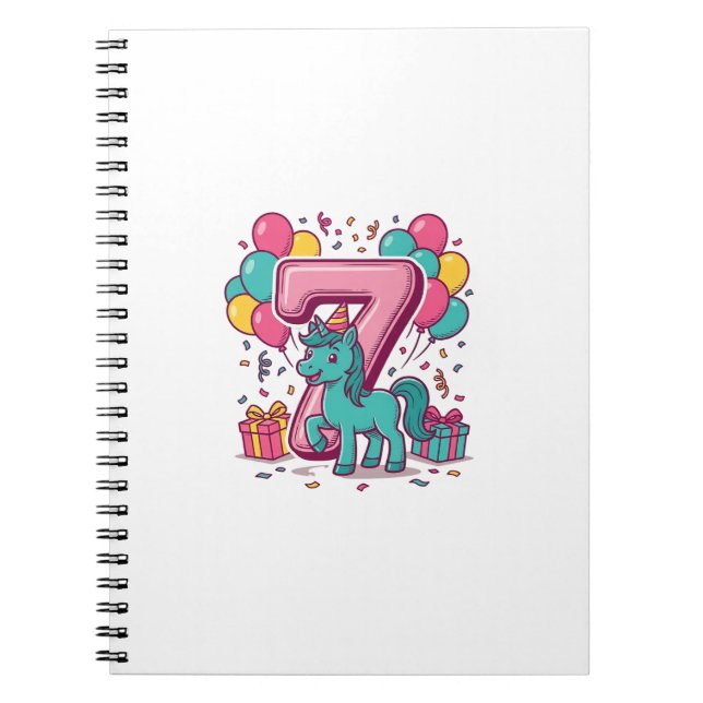 Carnet Conception vectorielle de poney mignon pour la fêt (Devant)