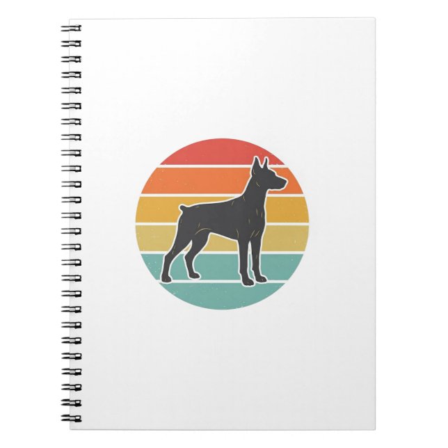 Carnet Conception vectorielle de silhouette de chien au c (Devant)