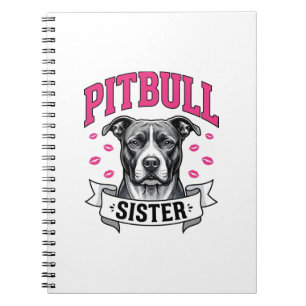 Carnet Conception vectorielle de sœur Pitbull amateur de 