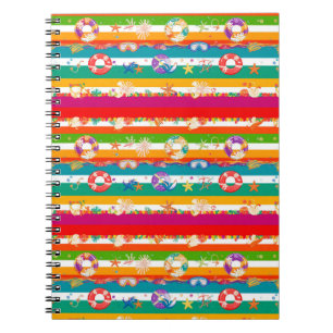 Carnet Conception vibrante de plage estivale