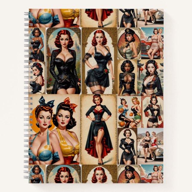 Carnet Conception vintage Classic Pin-up Girls Collection (Devant)
