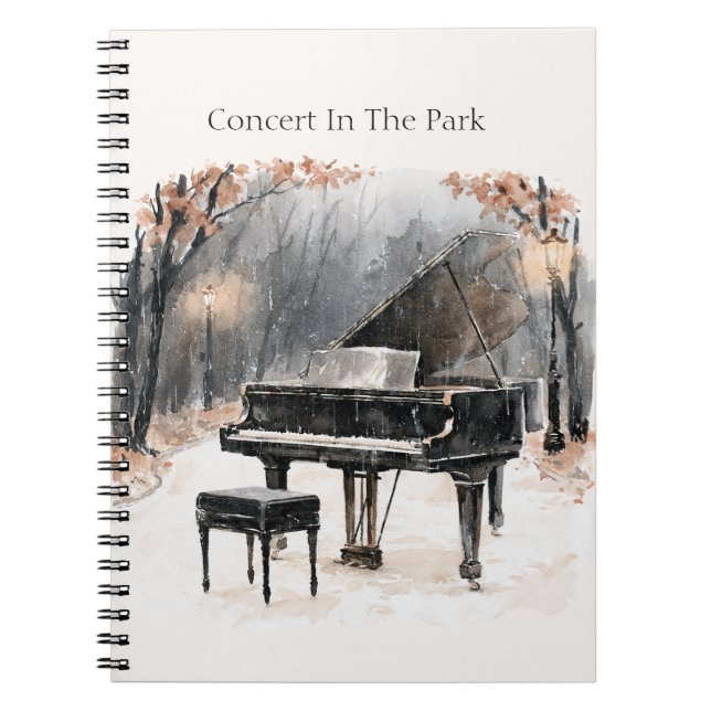 Carnet Concert de piano dans le parc (Devant)