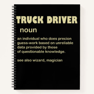 Carnet conducteur de camion nom - drôle de camion conduct