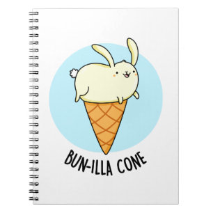 Carnet Cône Bunnilla Funny Bunny Glace Vanille Pun