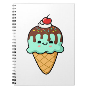 Carnet Cone de glace Cute Kawaii