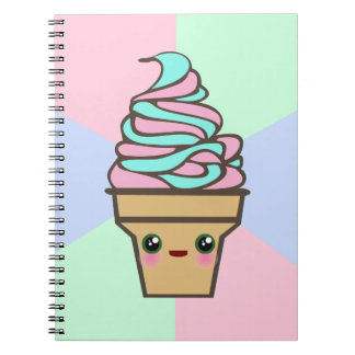 Carnet Cône de glace Rave Kawaii