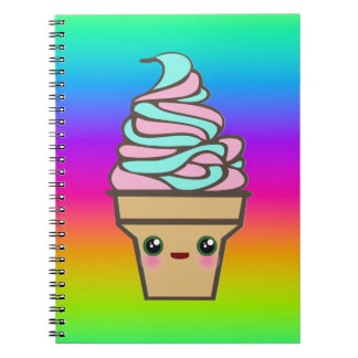 Carnet Cône de glace Rave Kawaii