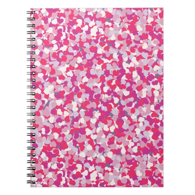 Carnet Confetti Coeur multicolore2 (Devant)