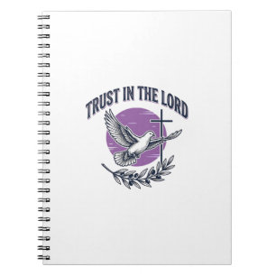 Carnet Confiance dans le Seigneur Colombe Design de T-Shi