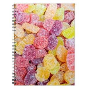 Carnet Confiture décorative bonbon jaune et gelée d'orang