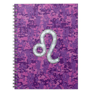 Carnet Connexion Leo Zodiac sur Camouflage numérique Fuch