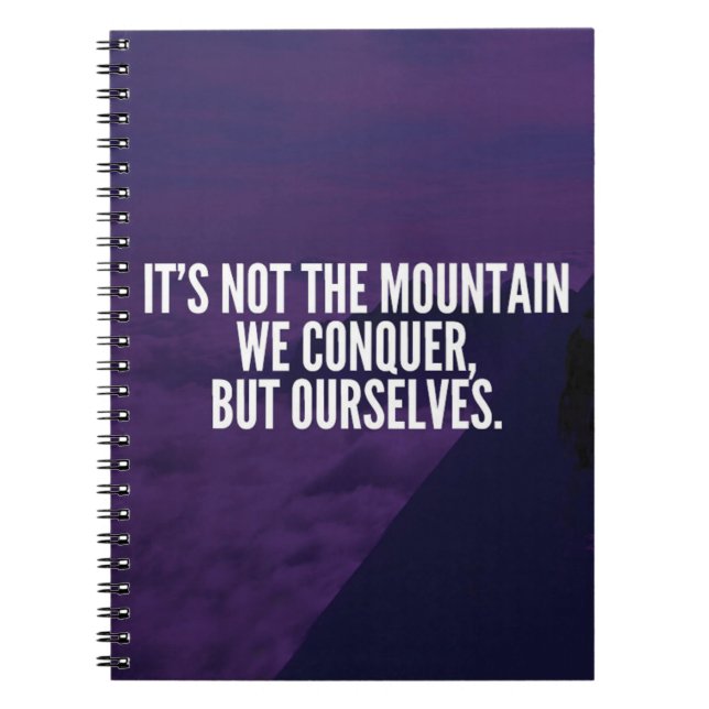 Carnet Conquer la montagne - Motivation (Devant)