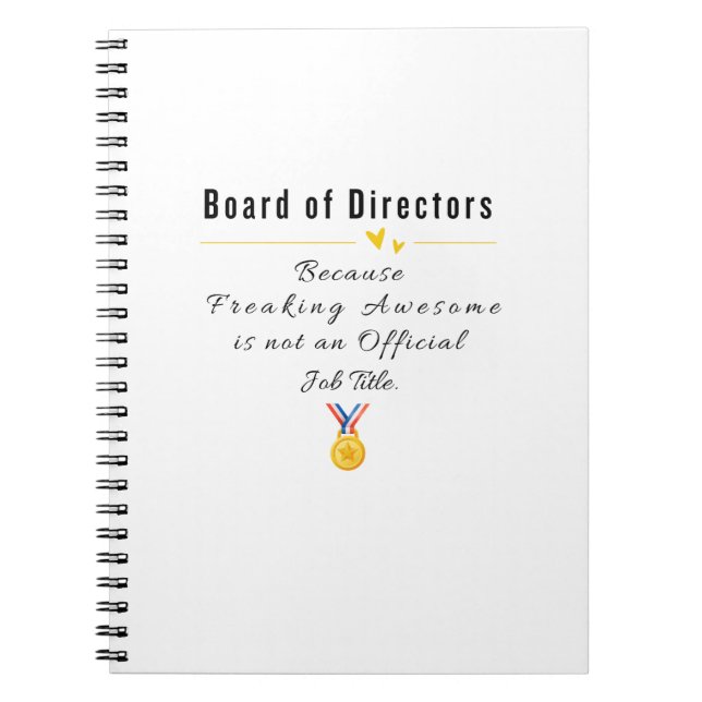 Carnet Conseil d'administration  (Devant)