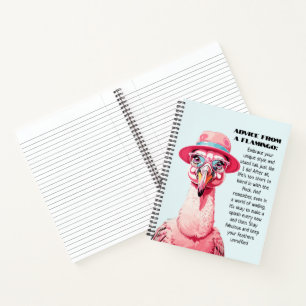 Carnet Conseil Drôle D'Un Flamant rose