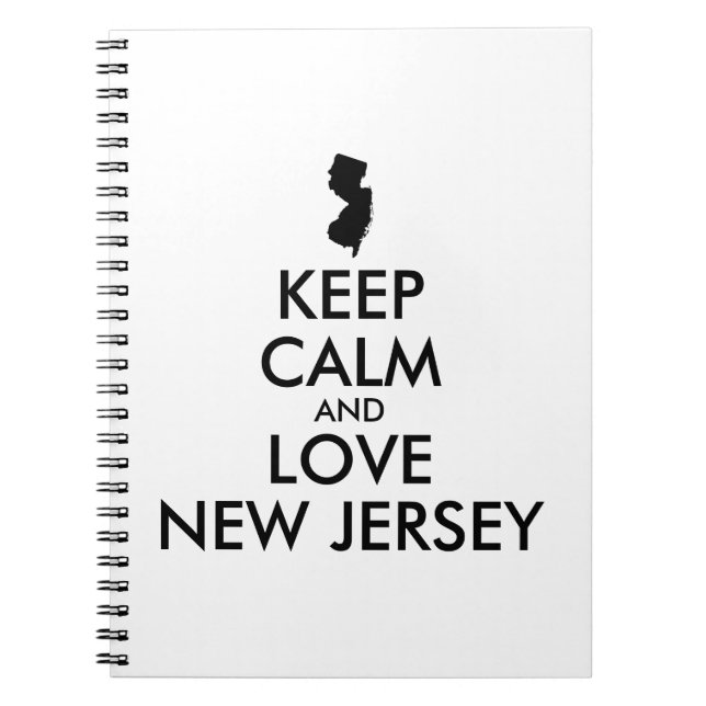 Carnet CONSERVER CALME et AMOUR NOUVEAU JERSEY (Devant)
