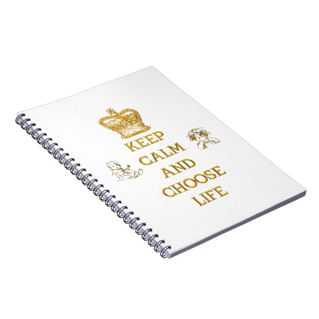 Carnet Conserver le calme et choisir la vie (Côté Droit)