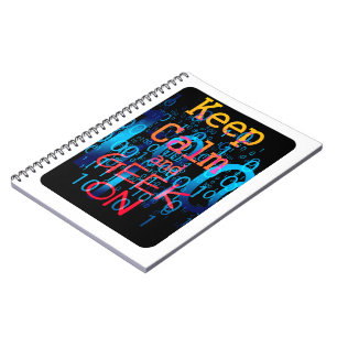 Carnet Conserver le calme et le Geek sur le code binaire