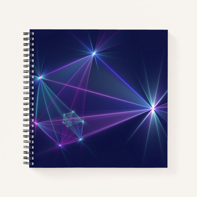 Carnet Constellation, art fractal abstrait fantastique (Devant)