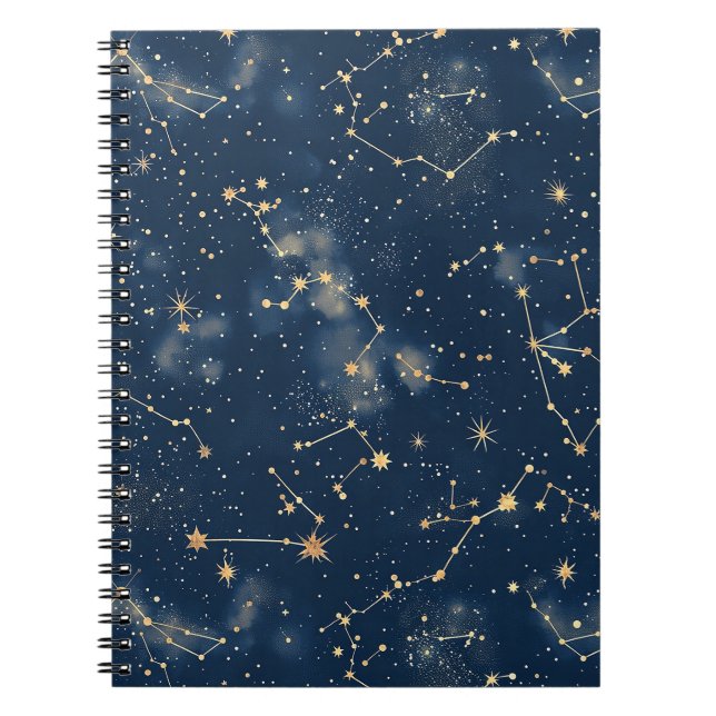 Carnet Constellation céleste - Nuit étoilée (Devant)
