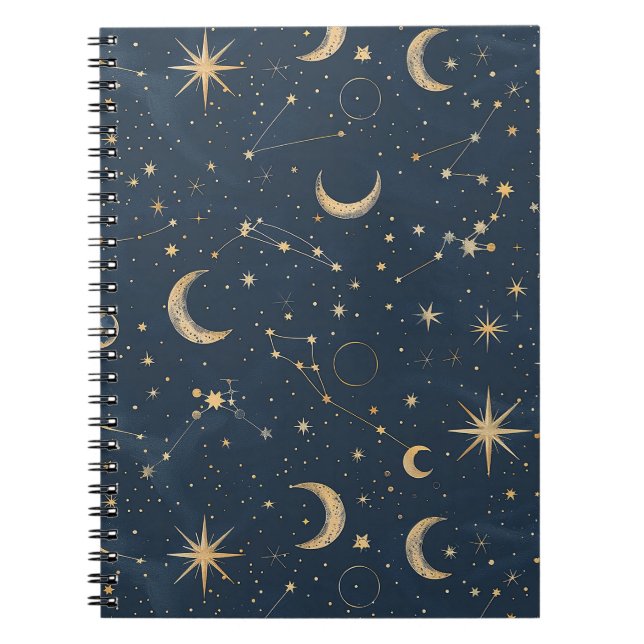 Carnet Constellation céleste - Nuit étoilée (1) (Devant)