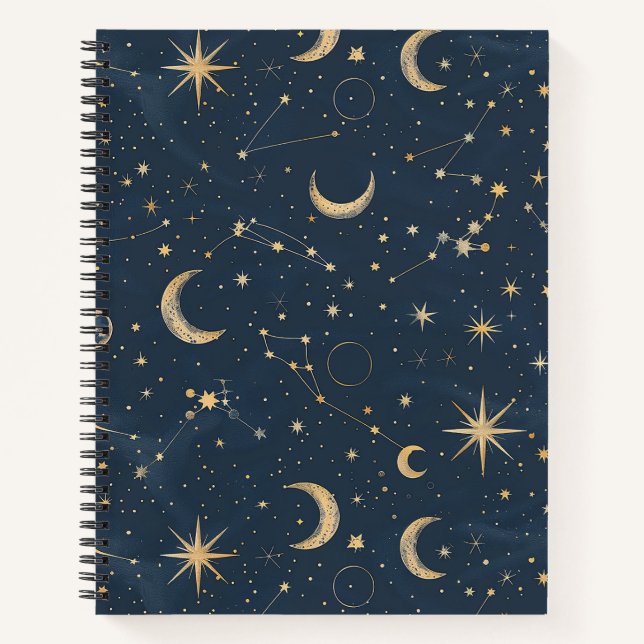 Carnet Constellation céleste - Nuit étoilée (1) (Devant)