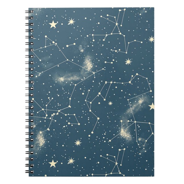 Carnet Constellation céleste - Nuit étoilée (2) (Devant)