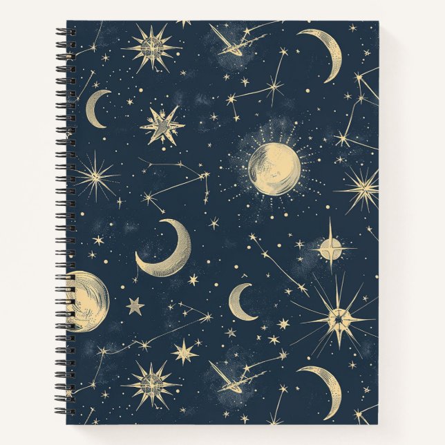 Carnet Constellation céleste - Nuit étoilée (3) (Devant)