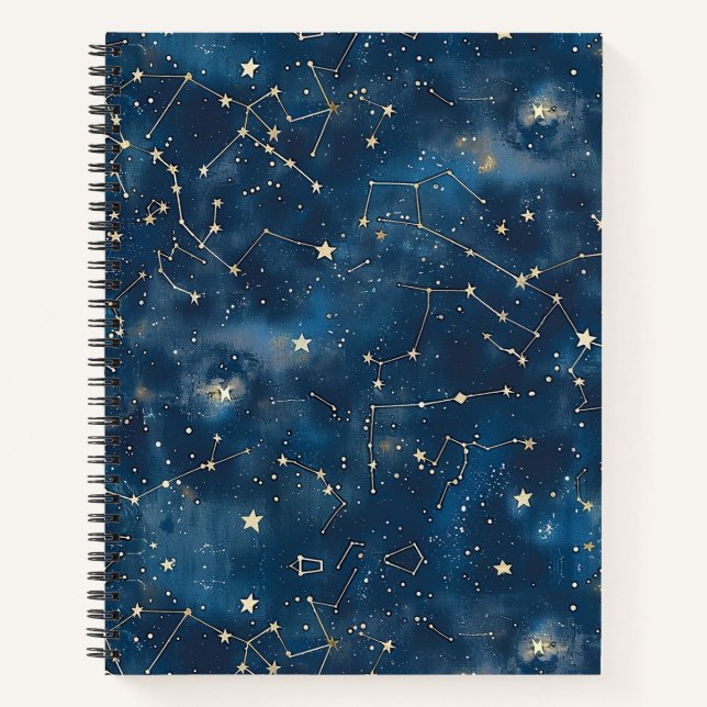 Carnet Constellation céleste - Nuit étoilée (6) (Devant)