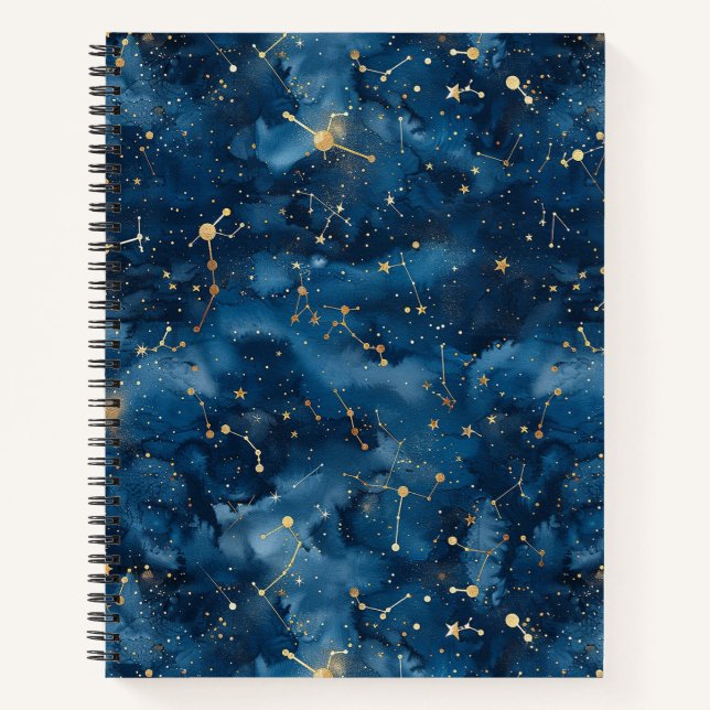 Carnet Constellation céleste - Nuit étoilée (7) (Devant)