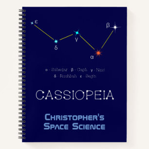 Carnet Constellation de l'hémisphère Nord Cassioipeia