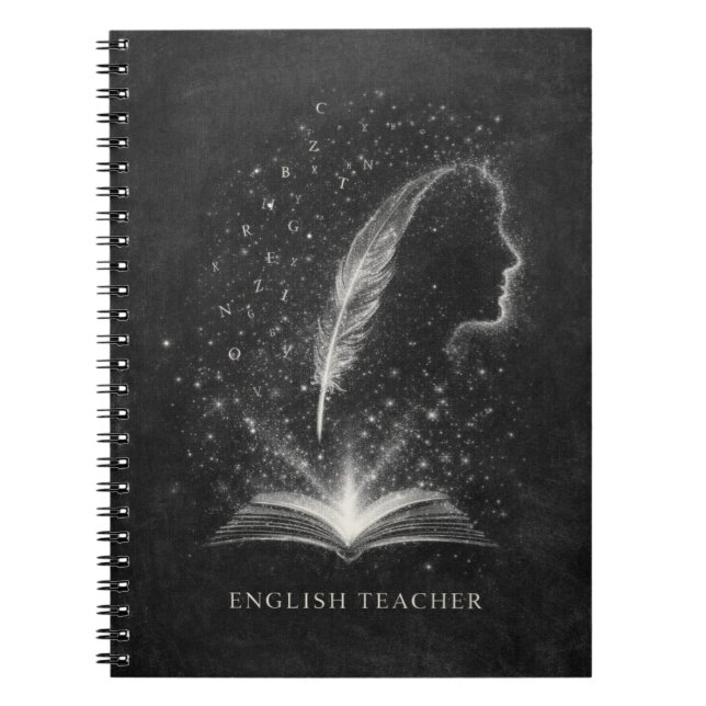Carnet Constellation de poussière de craie d'enseignant d (Devant)