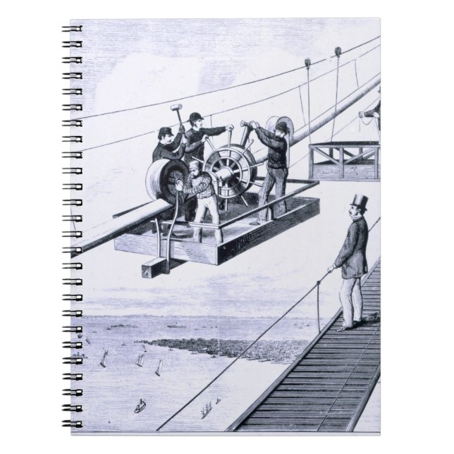 Carnet Construction de pont de Brooklyn, New York (litho) (Devant)