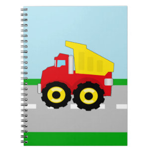 Carnet Construction Dumptruck de garçons d'enfants