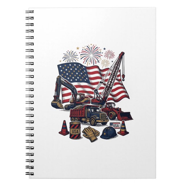 Carnet Construction patriotique USA vintage (Devant)