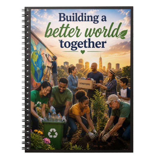 Carnet Construire un monde meilleur ensemble (Devant)